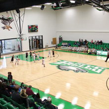 Two Community C SERIES C6 ceiling loudspeakers provide audio coverage in the foyer and concessions area