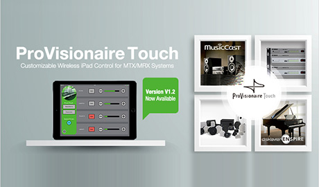 A single iPad can now control an even greater range of music sources in installations built around MTX or MRX series processors