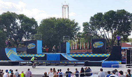 The system at Valleyfair uses just six X1/212-90 loudspeakers per side, ground-stacked rather than flown
