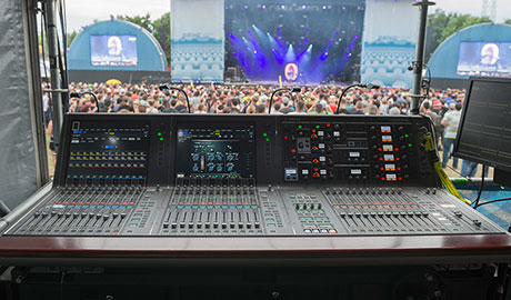 The console was tasked with mixing a wide range of performances throughout the festival, from one man shows and DJs through to hip-hop, rock, pop and classical music